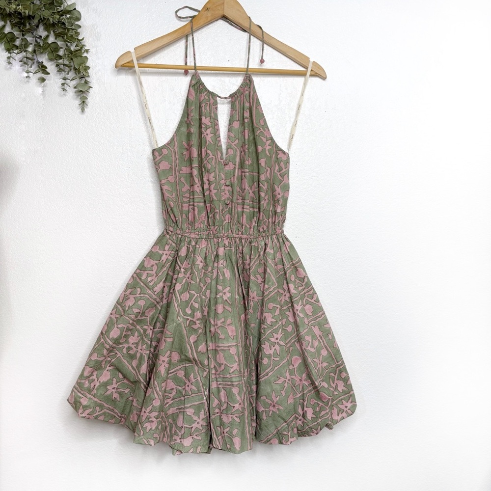 NWT Cleobella Flora Block Print Mini Dress - Picture 2 of 7